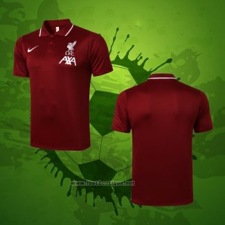 Maillot Polo Liverpool 2021-2022 Rouge