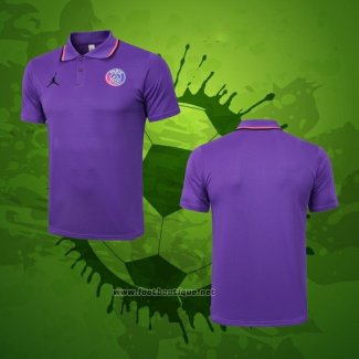 Maillot Polo Paris Saint-Germain Jordan 2021-2022 Purpura