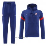 Ensemble Survetement Sweat Atletico Madrid 2021-2022 Bleu