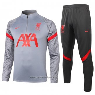 Ensemble Survetement Sweat Liverpool 2020-2021 Gris