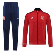 Ensemble Survetement Veste Arsenal 2021-2022 Rouge