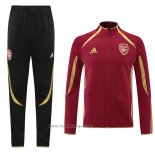 Ensemble Survetement Veste Arsenal Teamgeist 2021-2022 Rouge