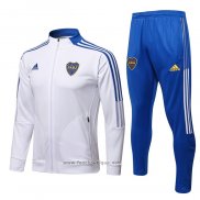 Ensemble Survetement Veste Boca Juniors 2021-2022 Blanc