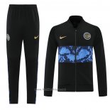 Ensemble Survetement Veste Inter Milan 2021-2022 Noir