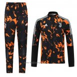 Ensemble Survetement Veste Juventus 2021 Orange