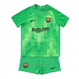 Maillot FC Barcelone Gardien Enfant 2021-2022 Vert