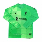 Maillot Liverpool Gardien Manches Longues 2021-2022 Vert