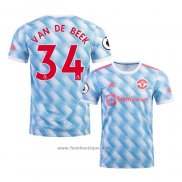 Maillot Manchester United Joueur Van de Beek Exterieur 2021-2022