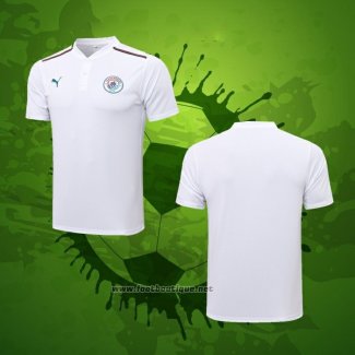 Maillot Polo Manchester City 2021-2022 Blanc