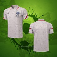 Maillot Polo Paris Saint-Germain Jordan 2021-2022 Gris